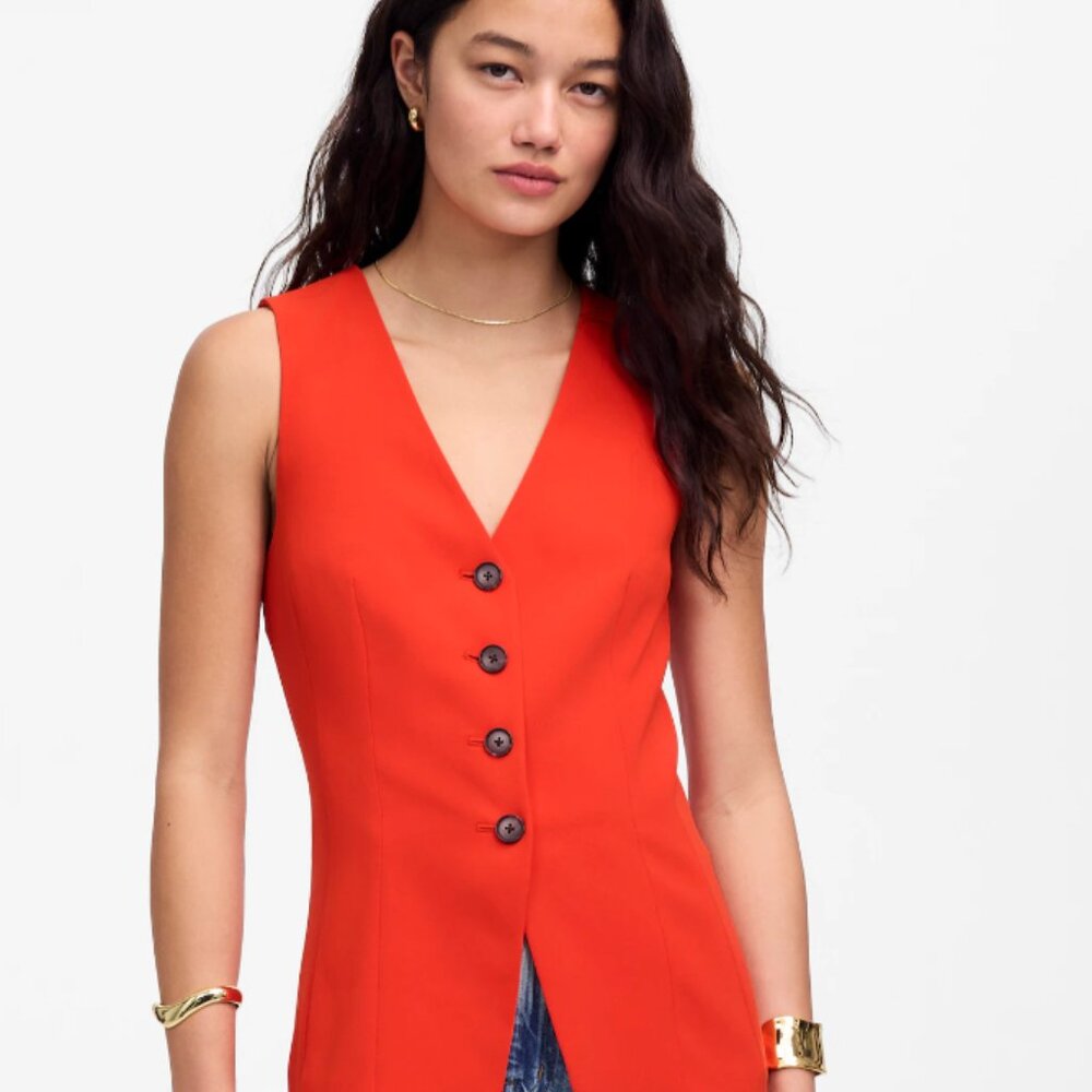 Madewell Cutaway Long Vest